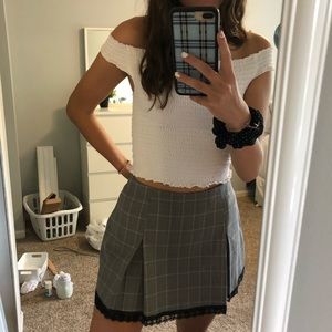 Brandy Melville like plaid skirt
